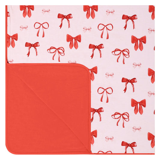 Crimson Bows Blanket
