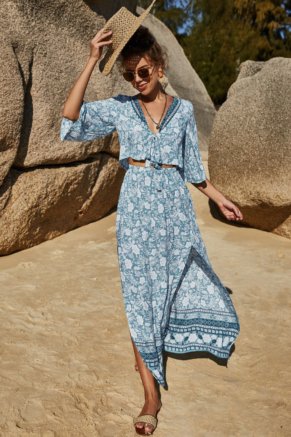 Talyah Top & Skirt set
