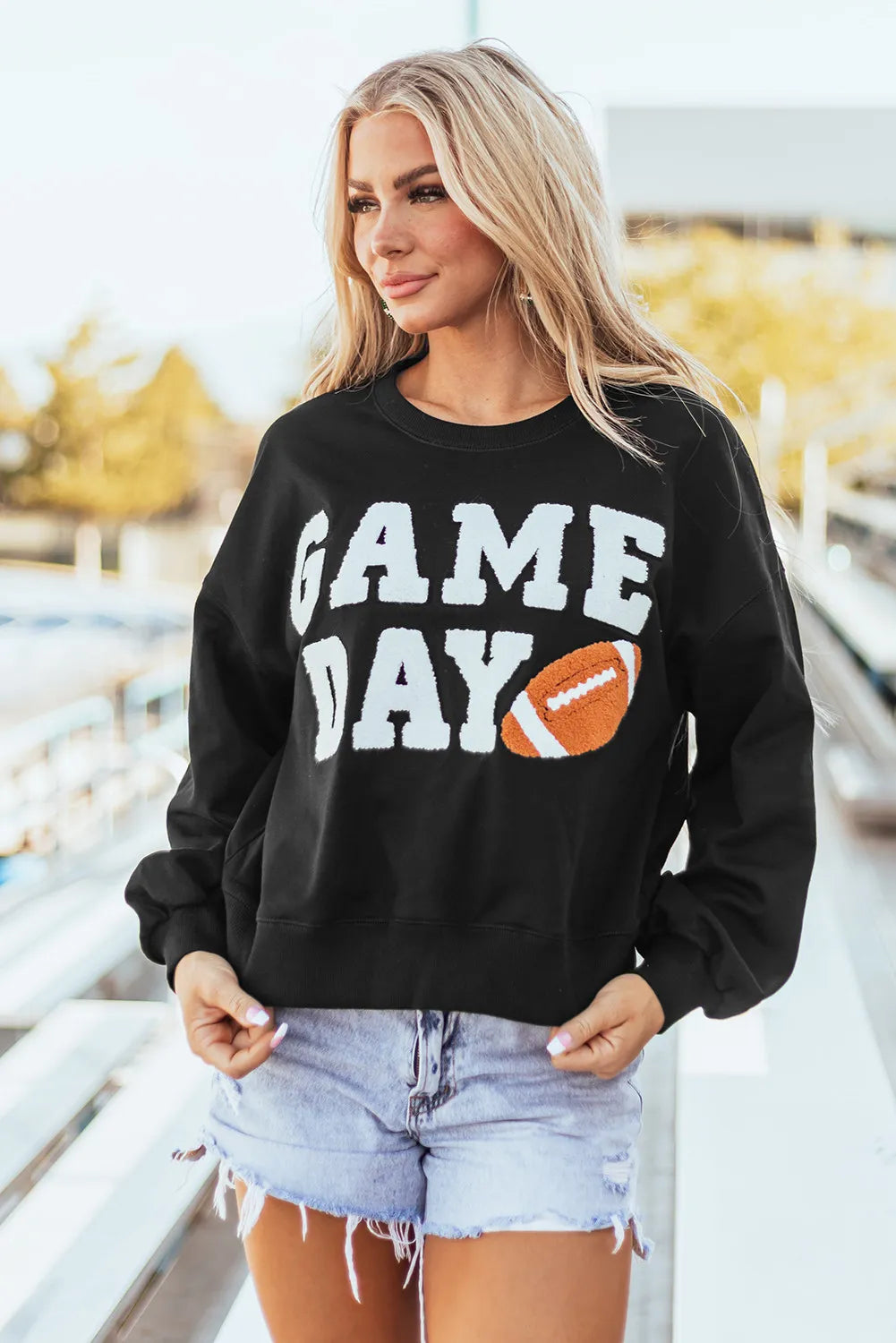 GAME DAY Football Long Sleeve Sweatshirt