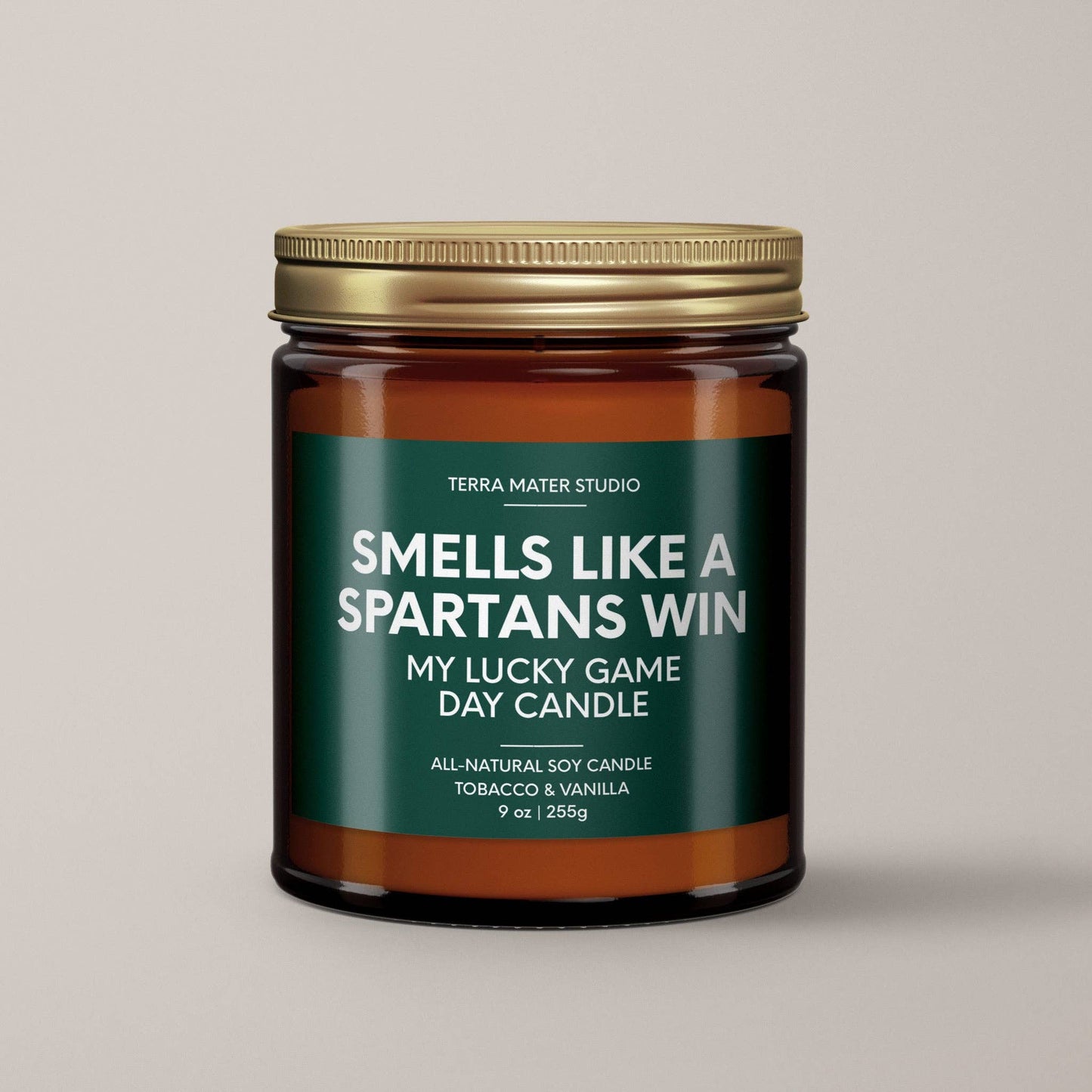 Smells Like A Spartans Win | Michigan Lucky Game Day Candle | Soy Wax Candle