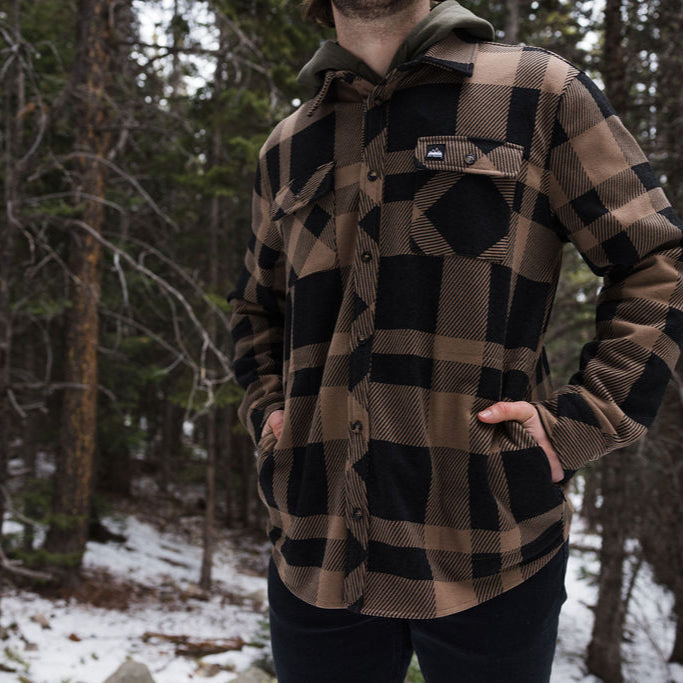 Legend Stretch Shacket (Wood / Anthracite)