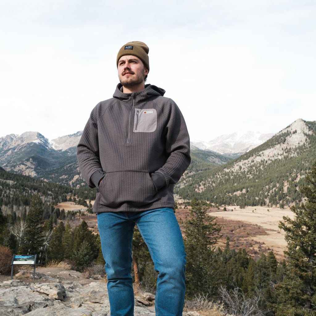 Men's Waffle Tech Hoodie (Carbon)