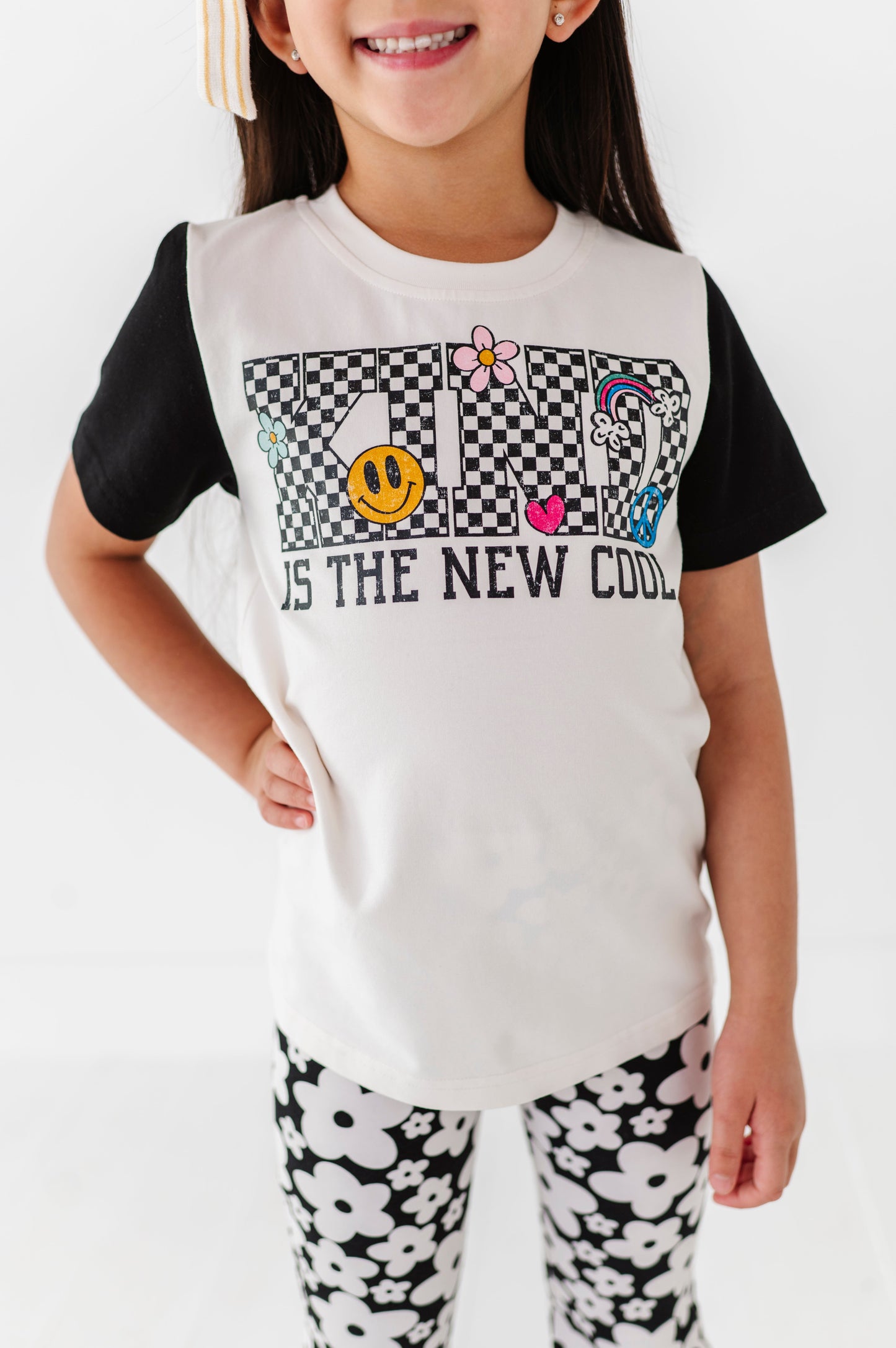 KIND Check Colorblock Tee