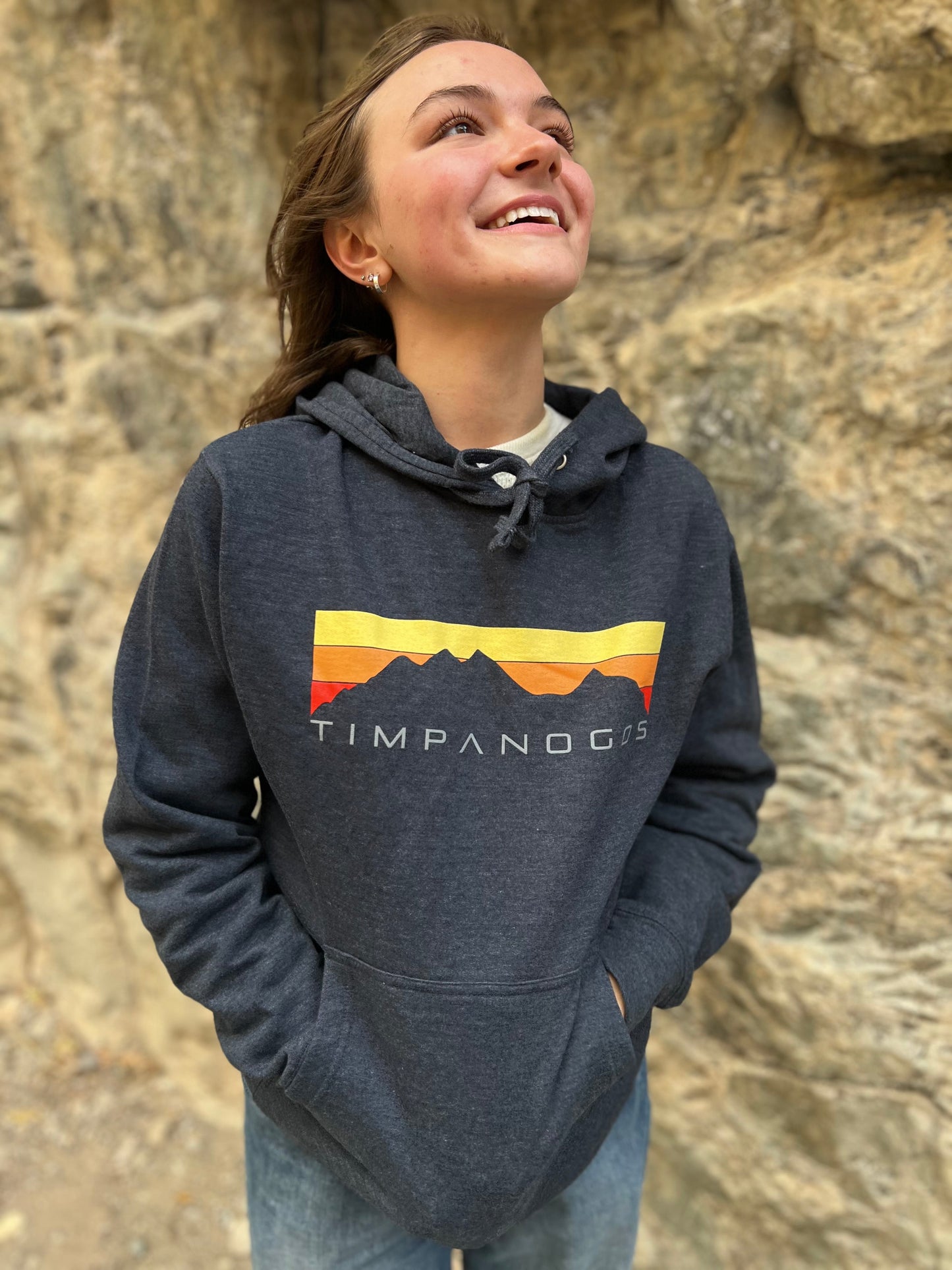 Retro Mountain Classic (warm) - Mountain Blend Hoodie