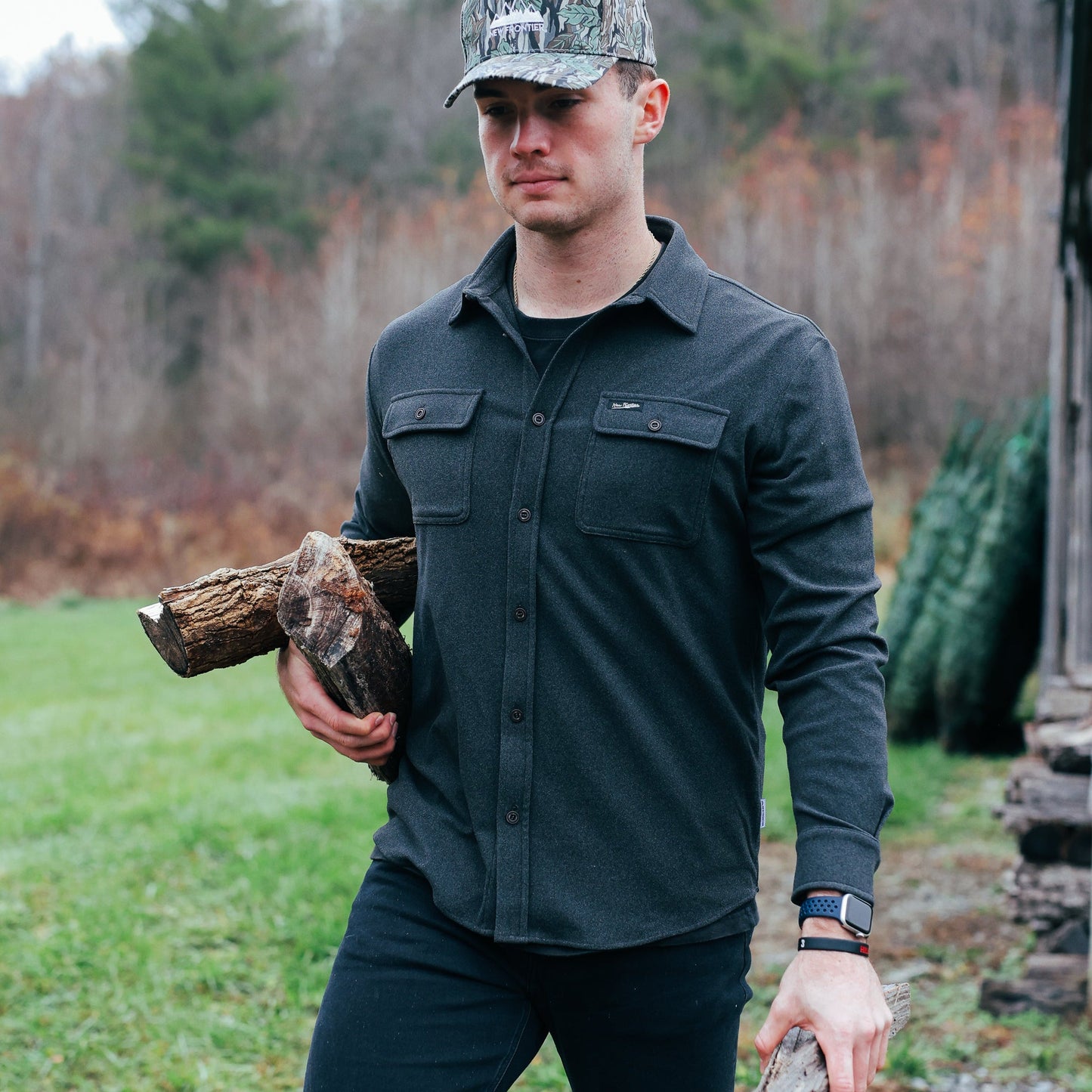 Men's Flex Flannel (Coal)