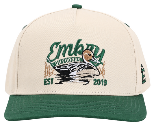 Cream/Green "Sprig" Trucker