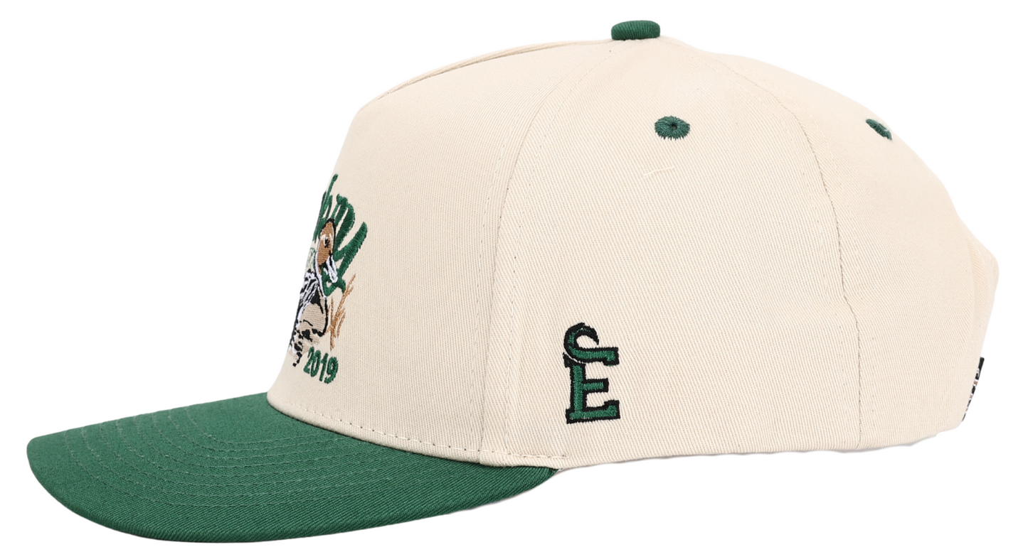 Cream/Green "Sprig" Trucker