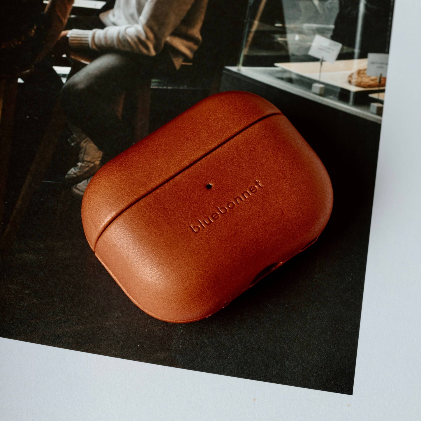 Leather AirPods 4 Case - Saddle Tan