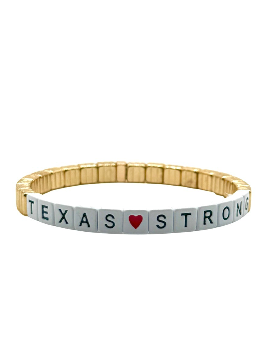 Stackable TEXAS ❤️ Strong Bracelet