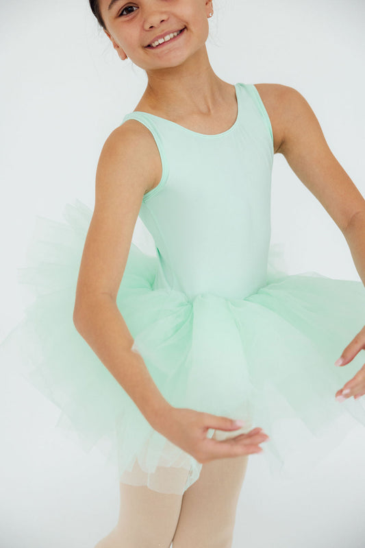 Pastel Green Tank Tutu Leotard