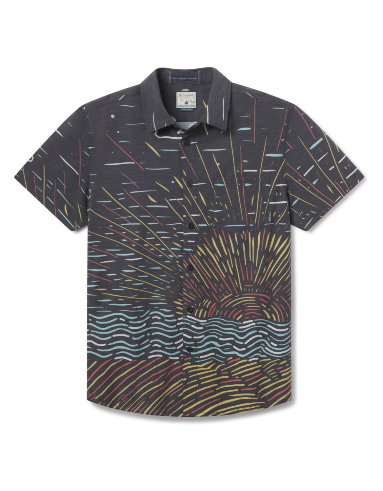 SUNBURST BLACK - VAGABOND™ BUTTON UP