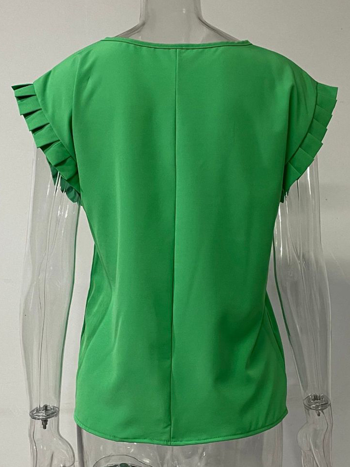 Ruffled Cap Sleeve Blouse