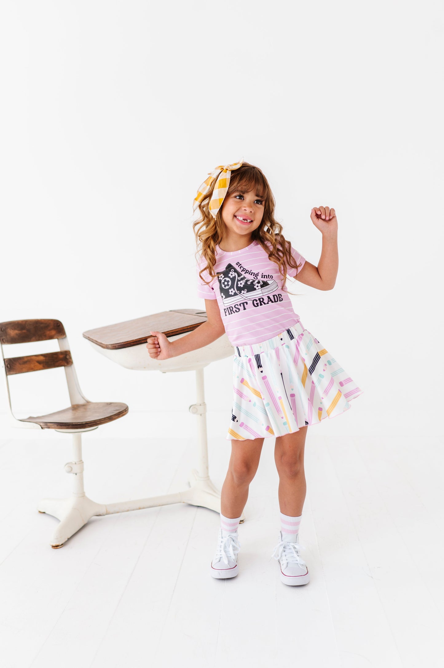 GIRLS “Stepping into…” Grade Level Tee (ALL GRADES HERE)