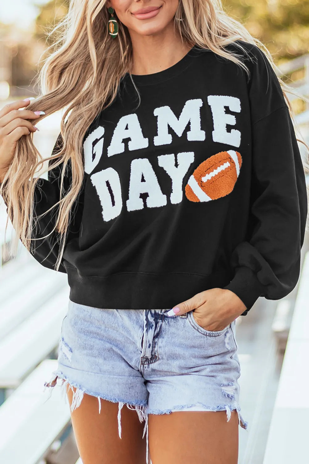 GAME DAY Football Long Sleeve Sweatshirt