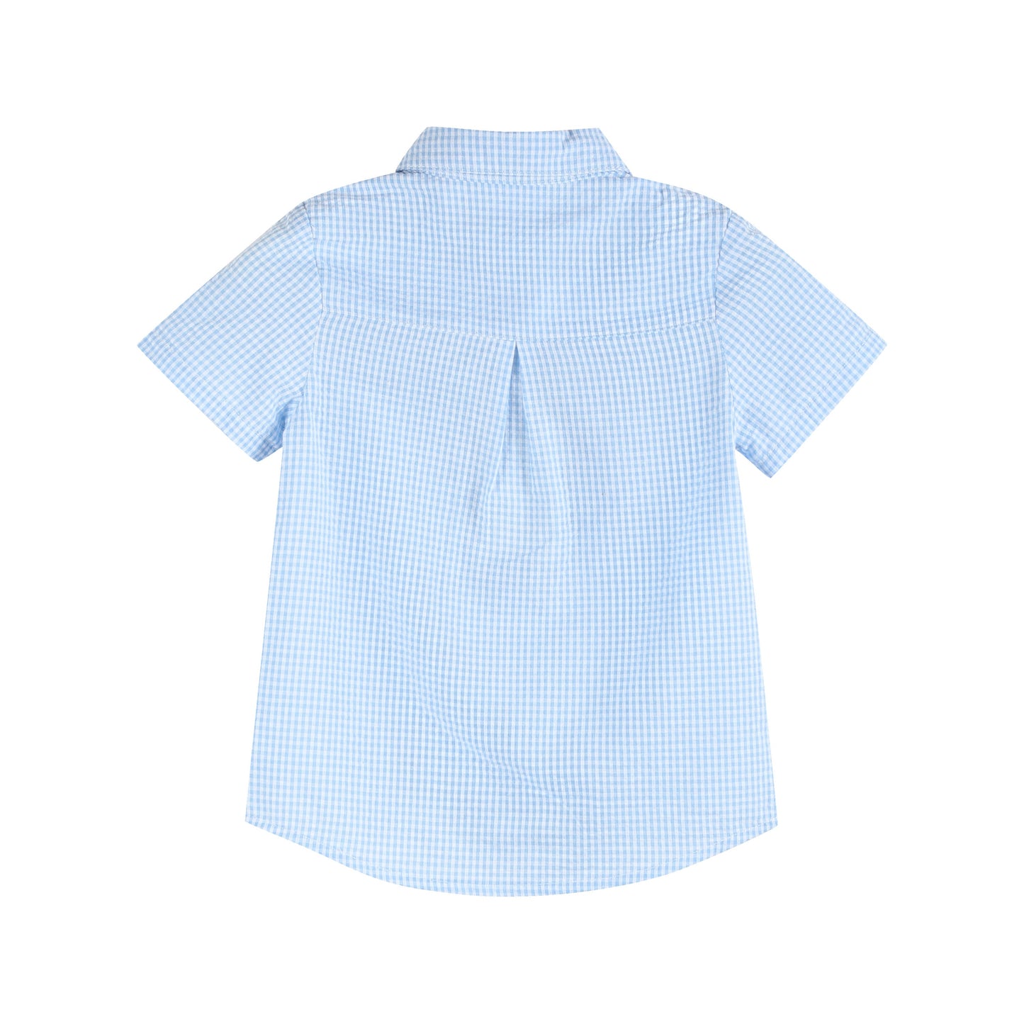 Blue Gingham Easter Bunny Dress Shirt