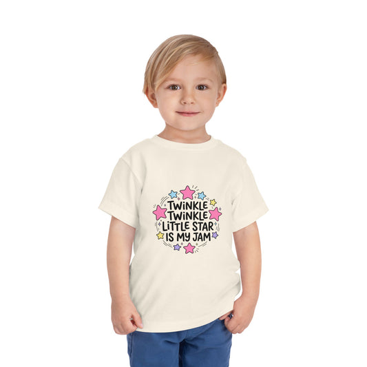 Toddler Tee — "Twinkle Twinkle Little Star Is My Jam" Cute Starry Graphic