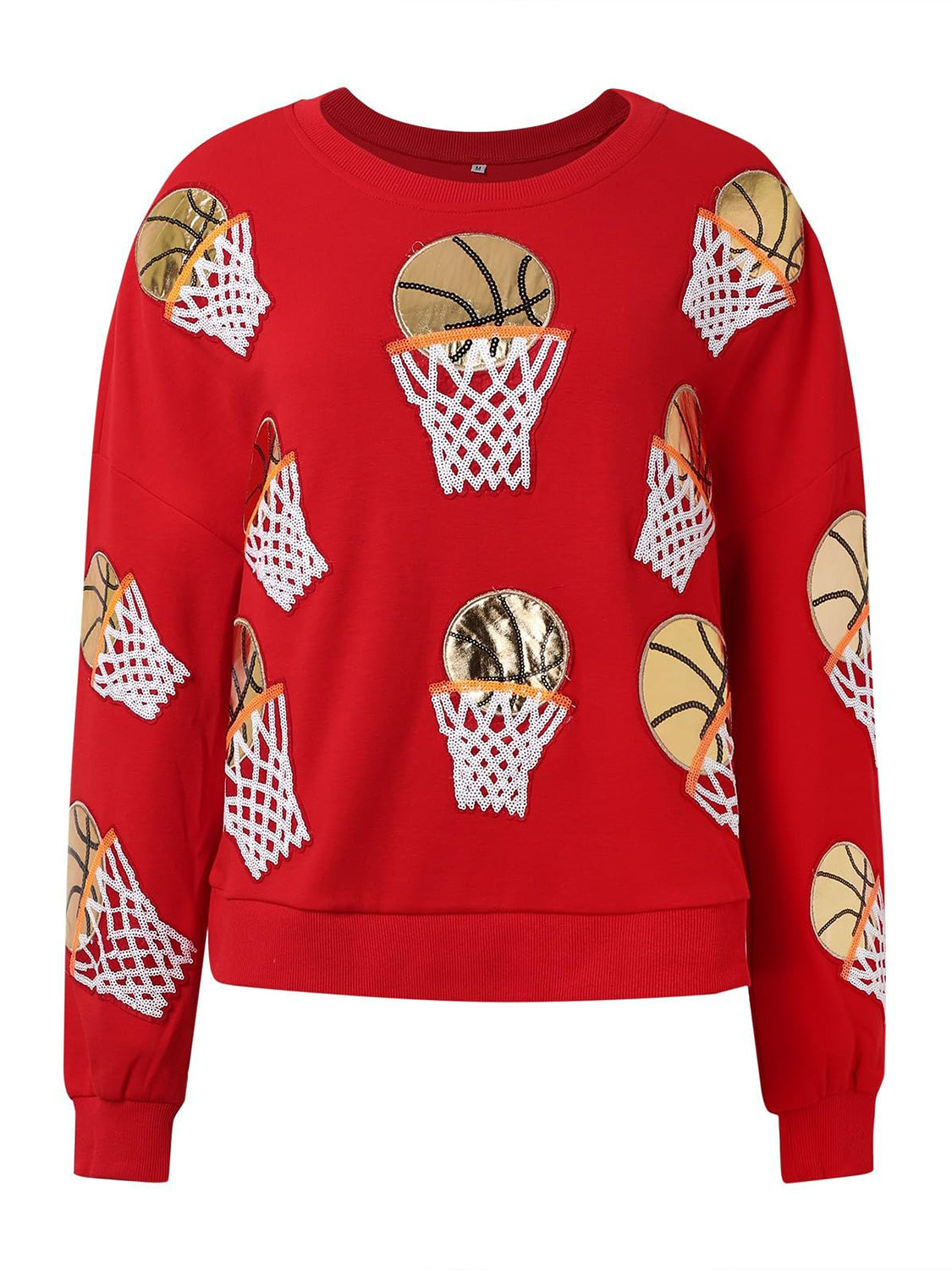 SparkleQueen Basketball Sequin Sweatshirt