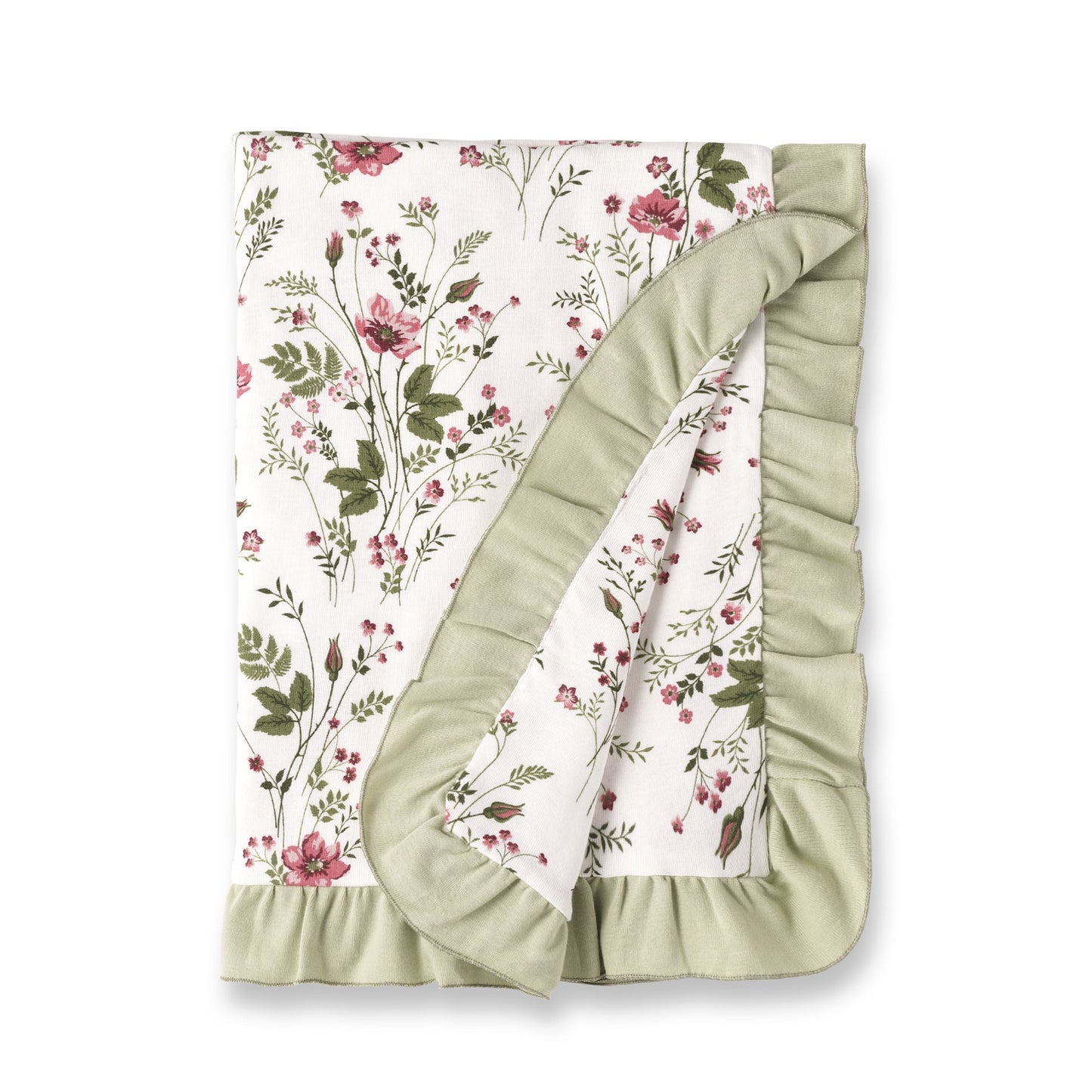 Pretty Petals Bamboo Stroller Blanket