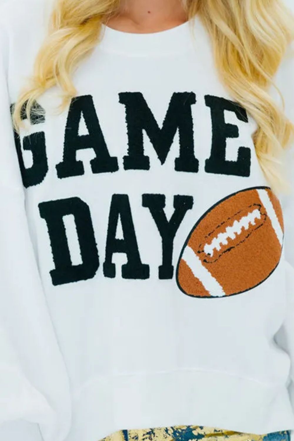 GAME DAY Football Long Sleeve Sweatshirt