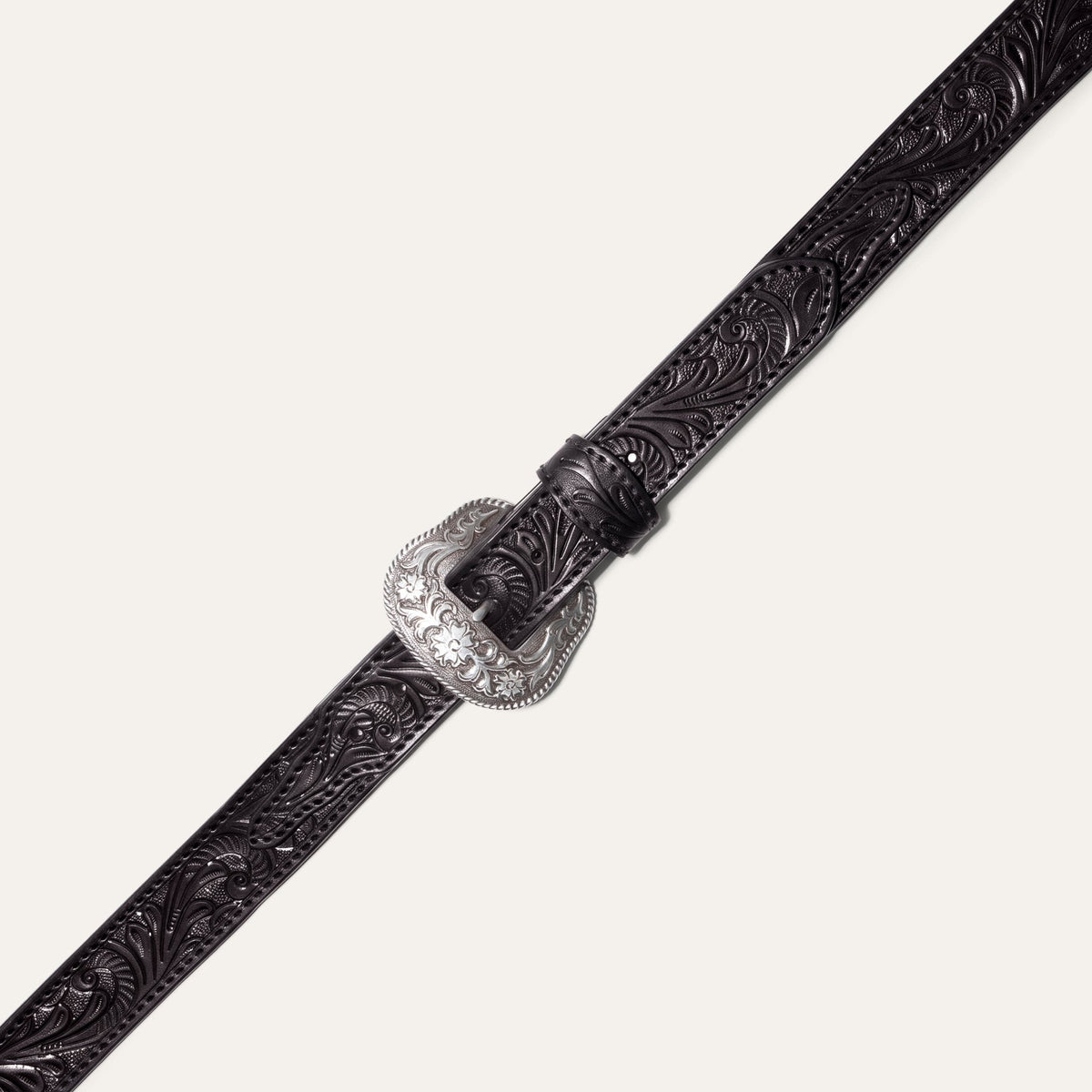 Hand-Tooled Western Billet Belt