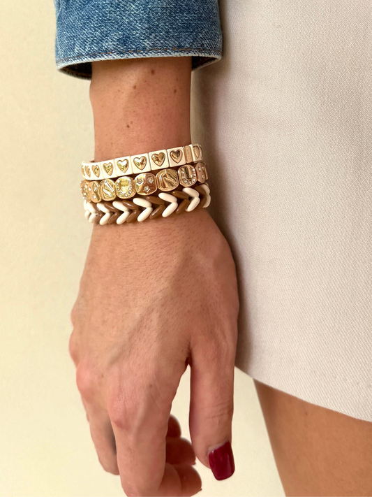 The Colored Bubble Heart Bracelet