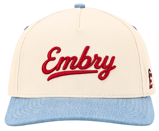 Cream/Denim - 3D Logo