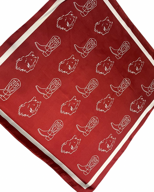 Texas A&M - Game Day Bandana Scarf - Reveille Mascot & Cowboy Boot