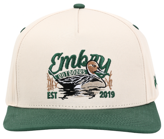 Cream/Green "Sprig" Trucker