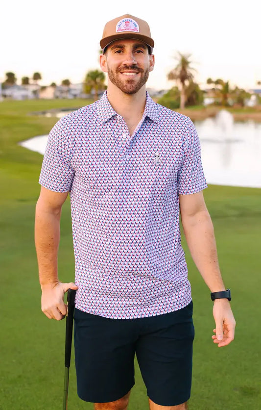 State of Texas Print Polo