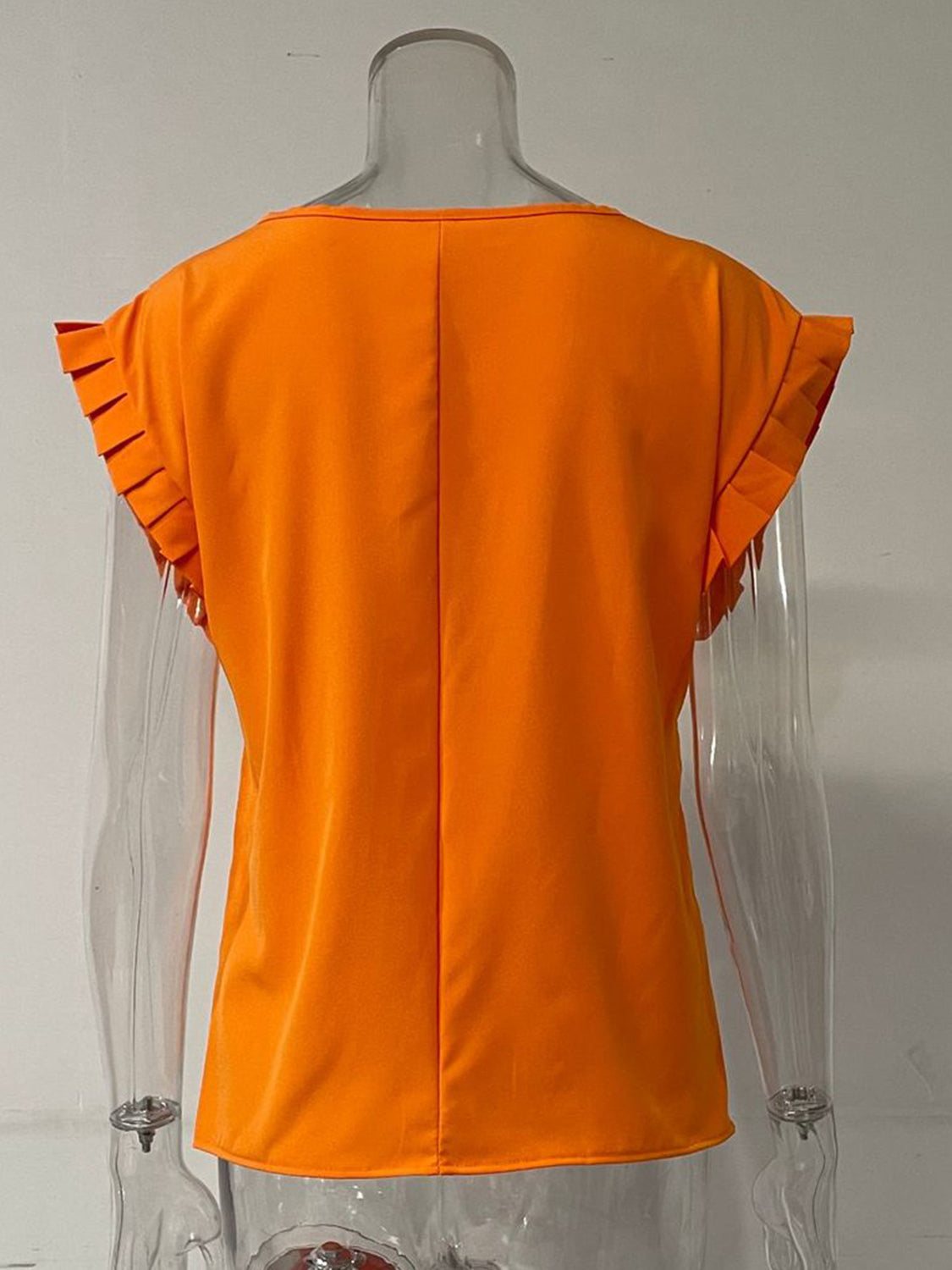 Ruffled Cap Sleeve Blouse