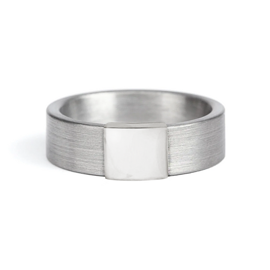 Classic 7mm Silver Platinum Barrel Band