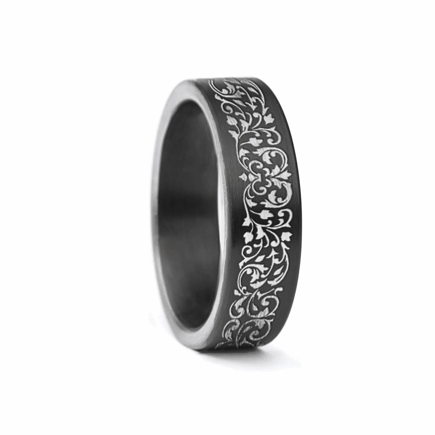 Gunmetal Vine & Leaf Barrel Band