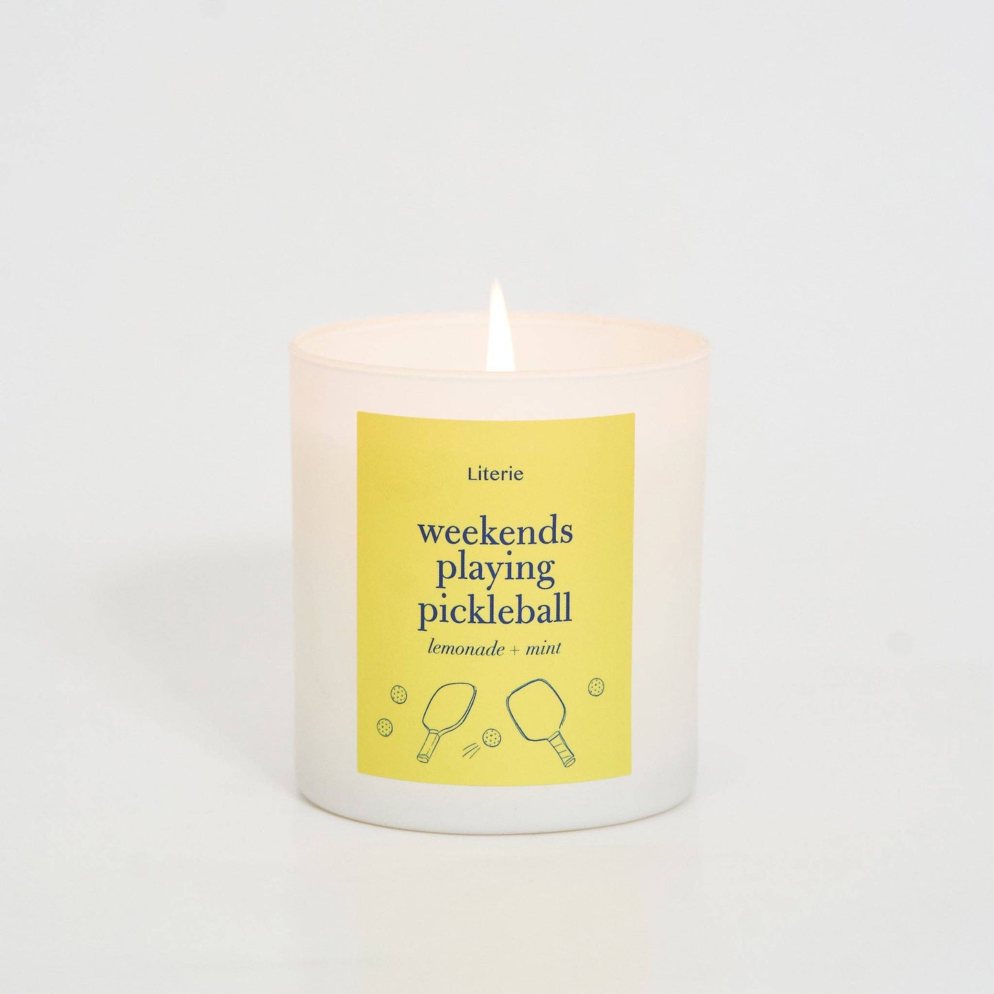 Weekends Playing Pickleball Candle - Lemonade & Mint