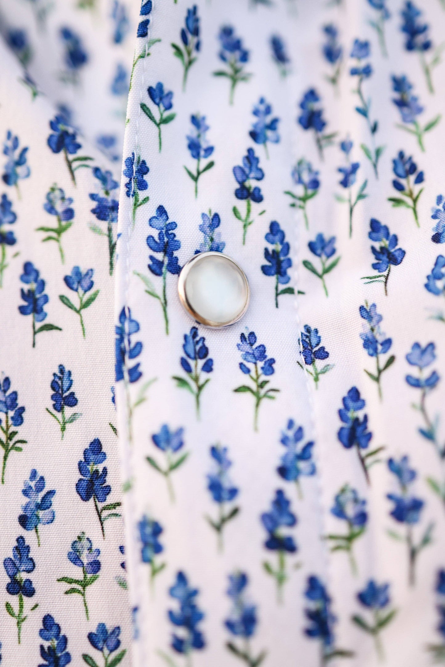 Bluebonnet Pearl Snap Fishing Shirt