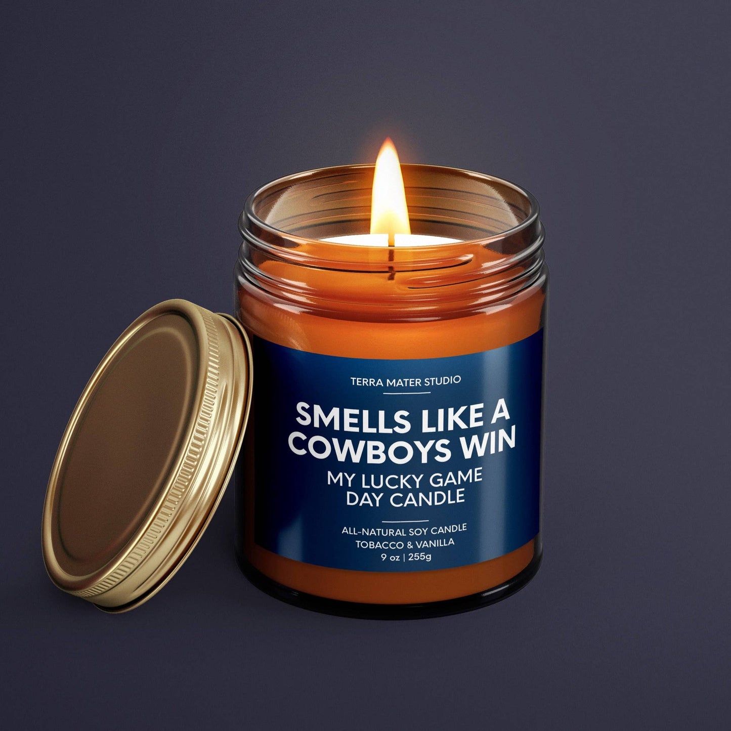 Smells Like A Cowboys Win | Dallas Lucky Game Day Candle