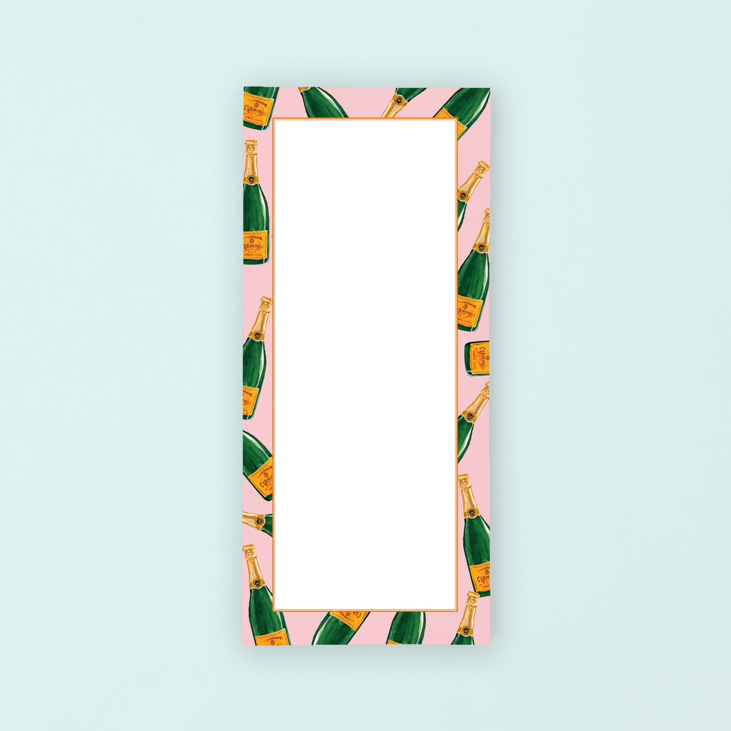 Champagne Bottles - Pink List Pad