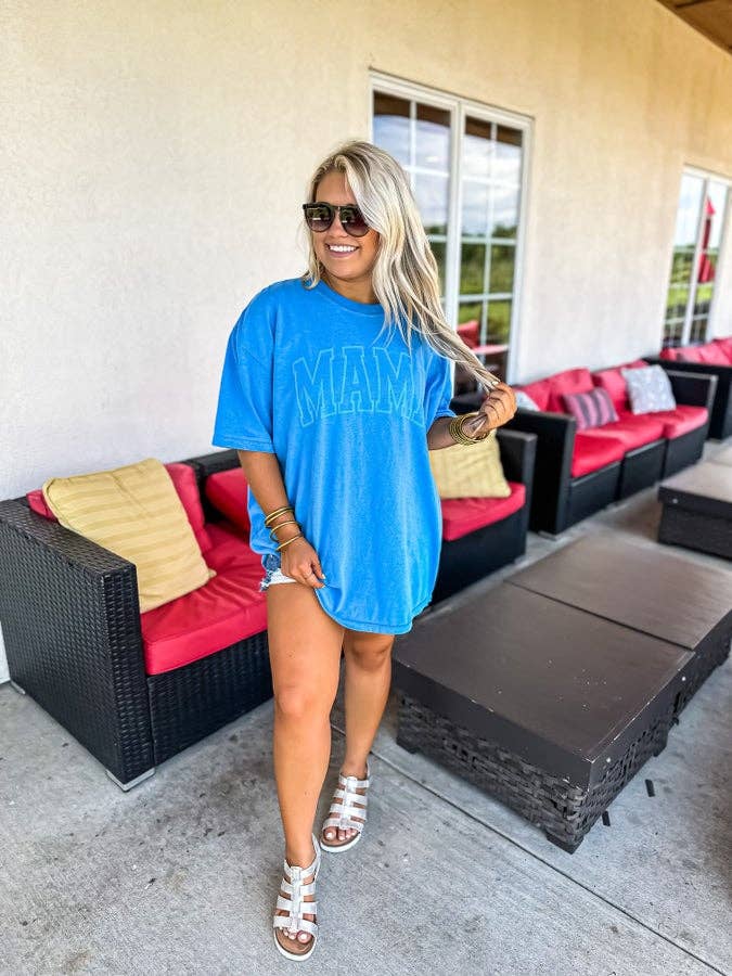 Mama Comfort Colors T-Shirt - Blue