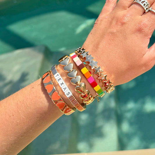 Stackable Texas Gold Line Bracelet
