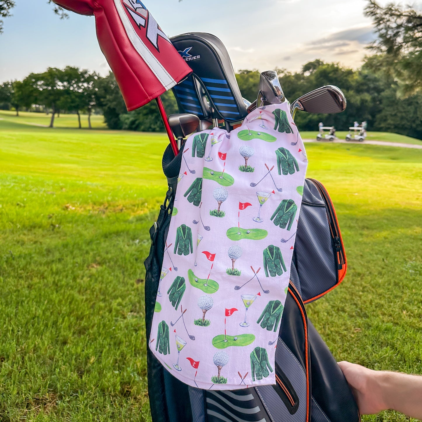 Golf Pattern Tea Towel