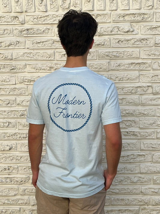 Modern Frontier Logo Pocket T-Shirt - Chambray