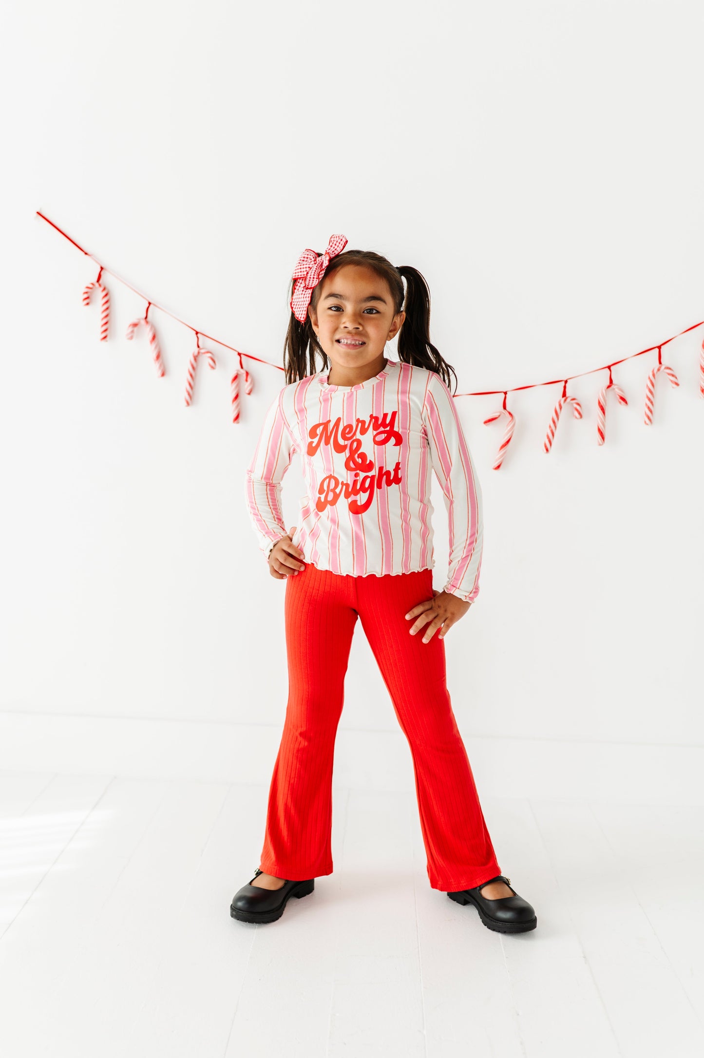 Holly Red | RIBBED FLARES