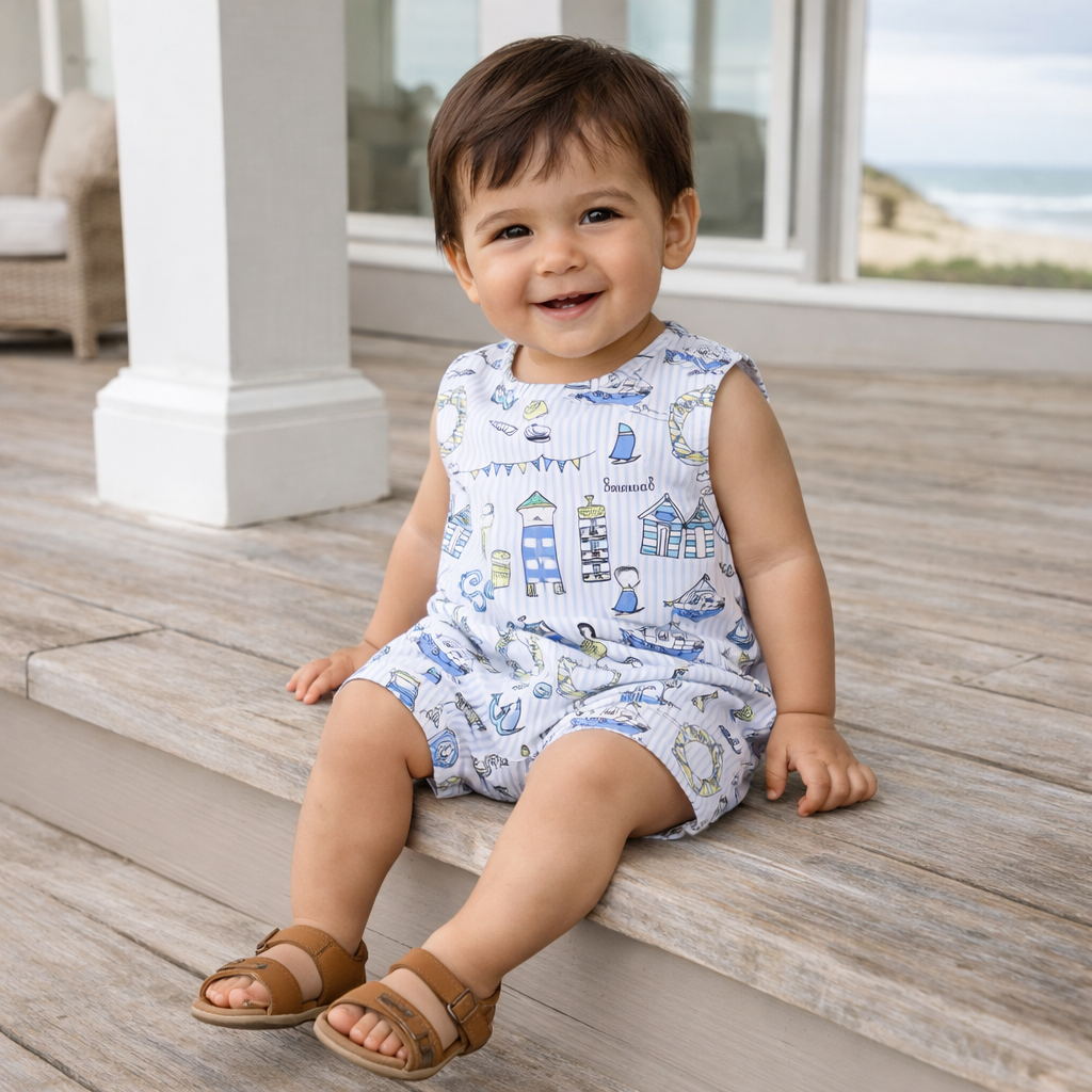 Seashore Shortall Bamboo Romper