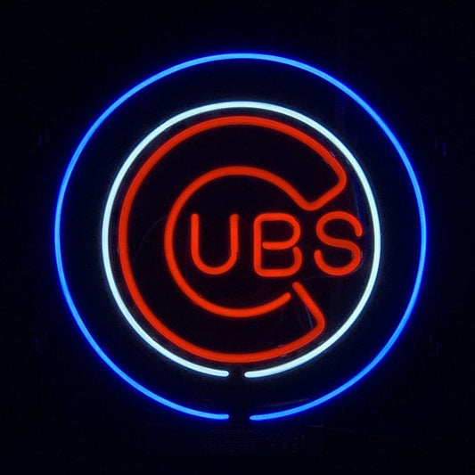 Chicago Cubs UBS Baseball Logo Neon_Signs