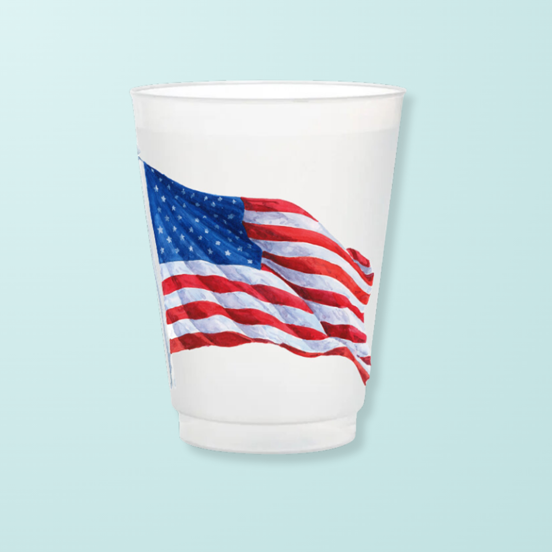 American Flag Cups