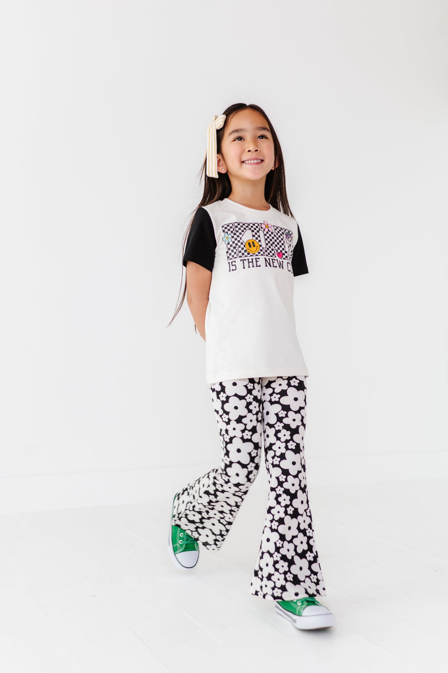 KIND Check Colorblock Tee