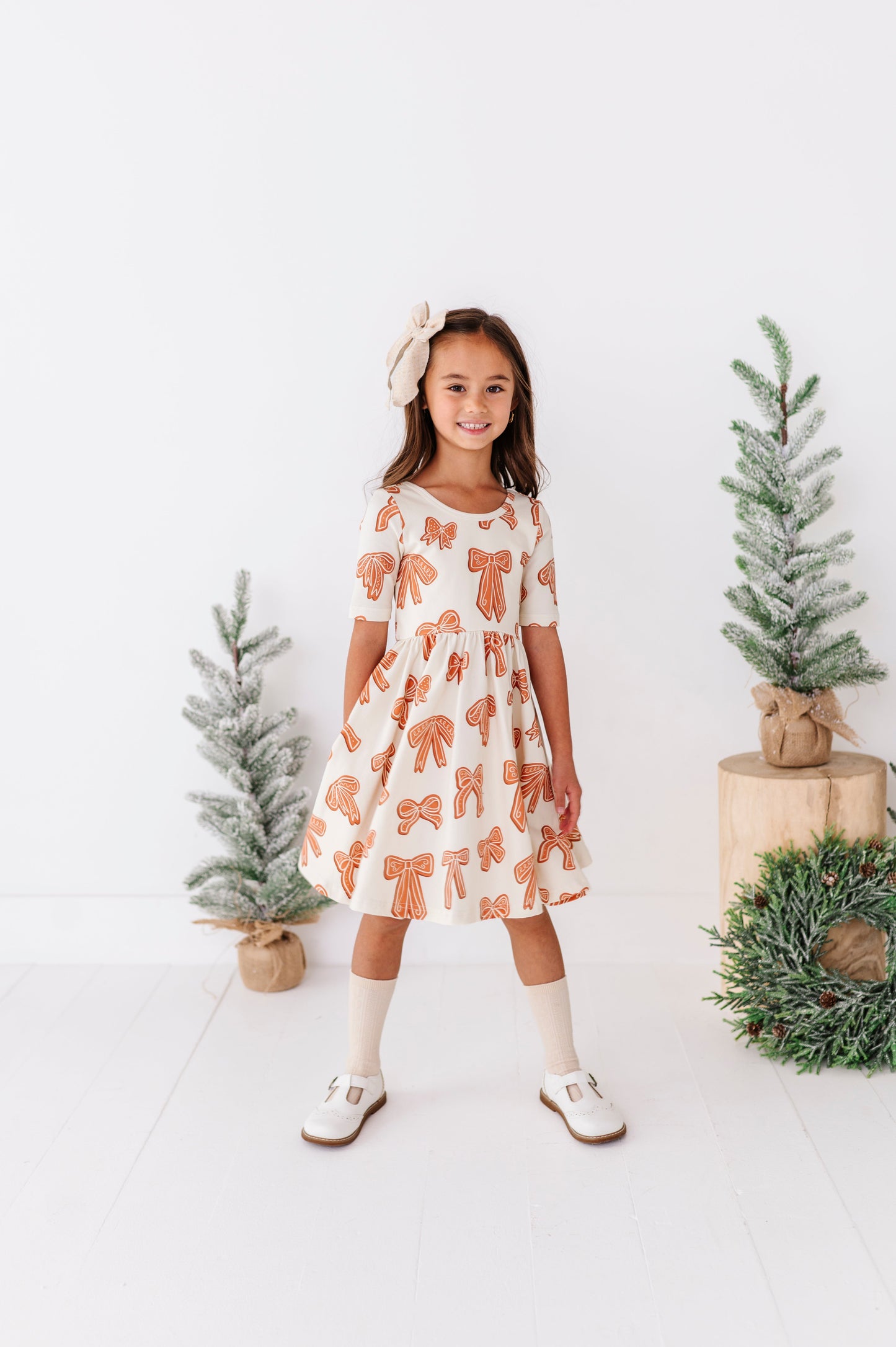 Gingerbread Bow | Scoop Back Dress