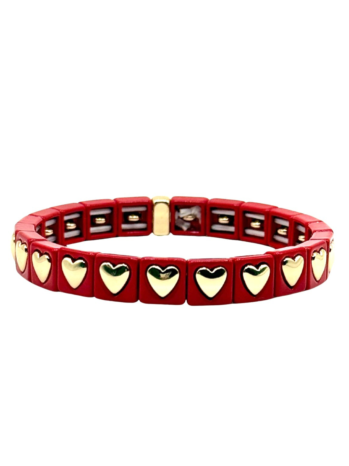The Colored Bubble Heart Bracelet