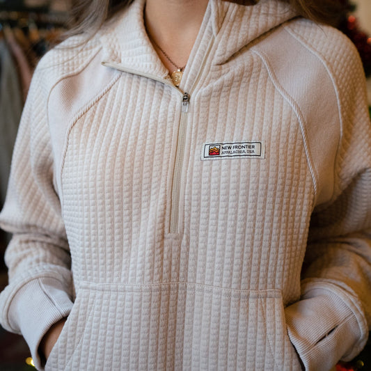 Women's Waffle Tech Hoodie (Stone)
