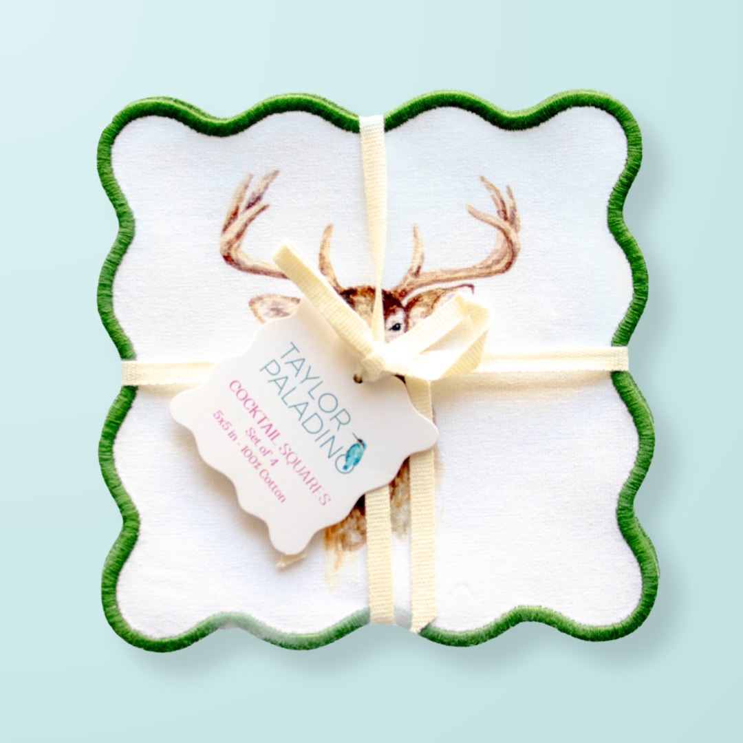 Deer Cocktail Squares