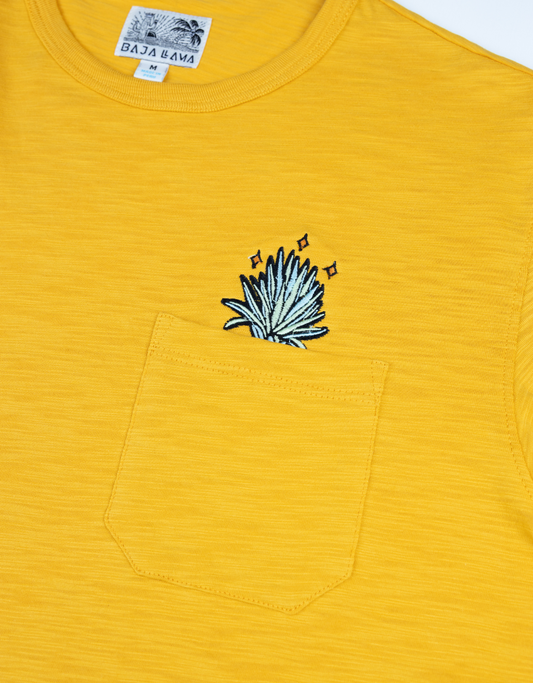 EL SATIVO AGAVE - SLUB PIMA POCKET TEE